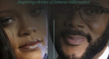 famous billionaires such as Rihanna, Tyler Perry, in a group photo